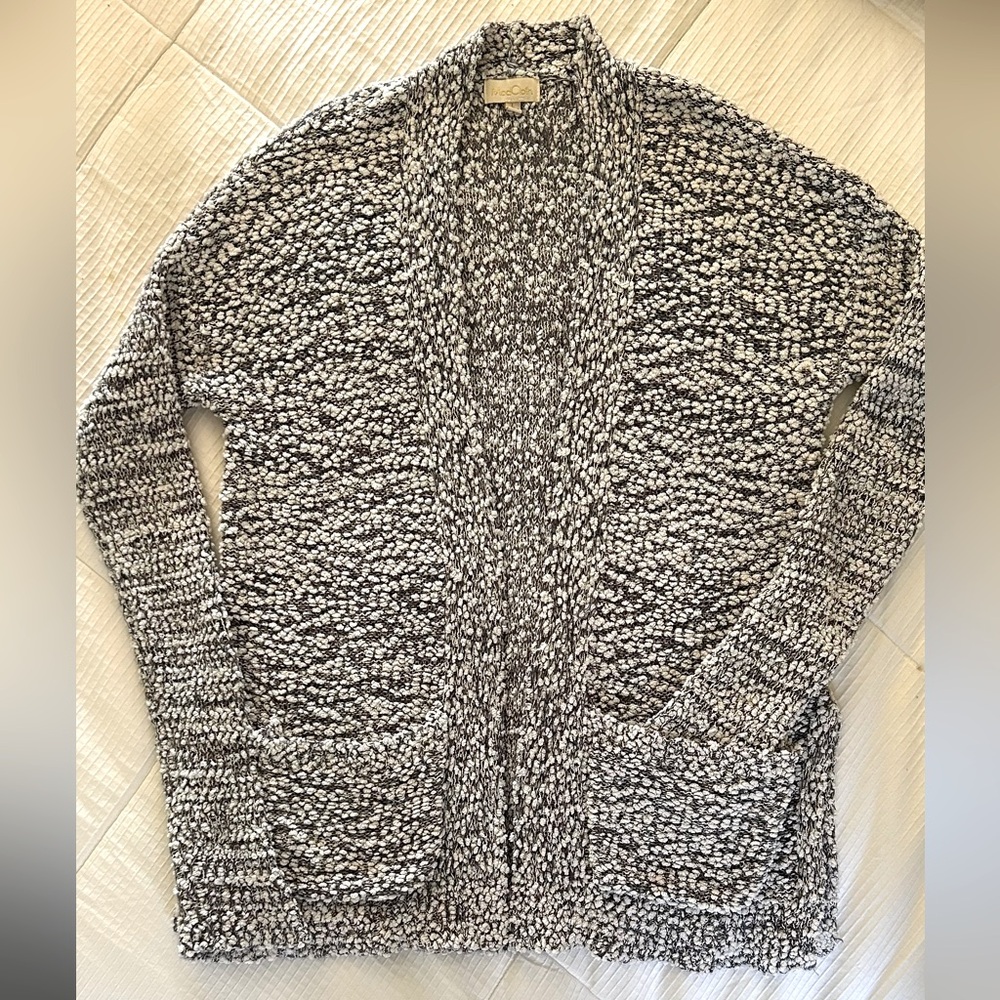 Mod Cloth Nubby Knit Cardigan with Pockets Size Large